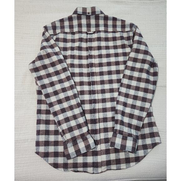 Ben Sherman Men’s Plaid Stretch Fit Shirt Size M – Long Sleeve - Picture 4 of 8